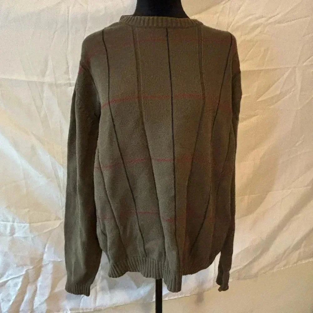 Haggar Crew neck Sweater, Men’s Size XL, long sleeve, textured, good condition
